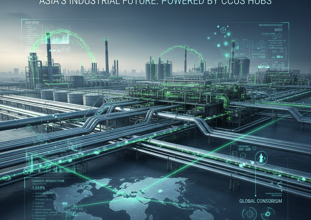 Industrial pipeline network built for CCUS hubs in Asia